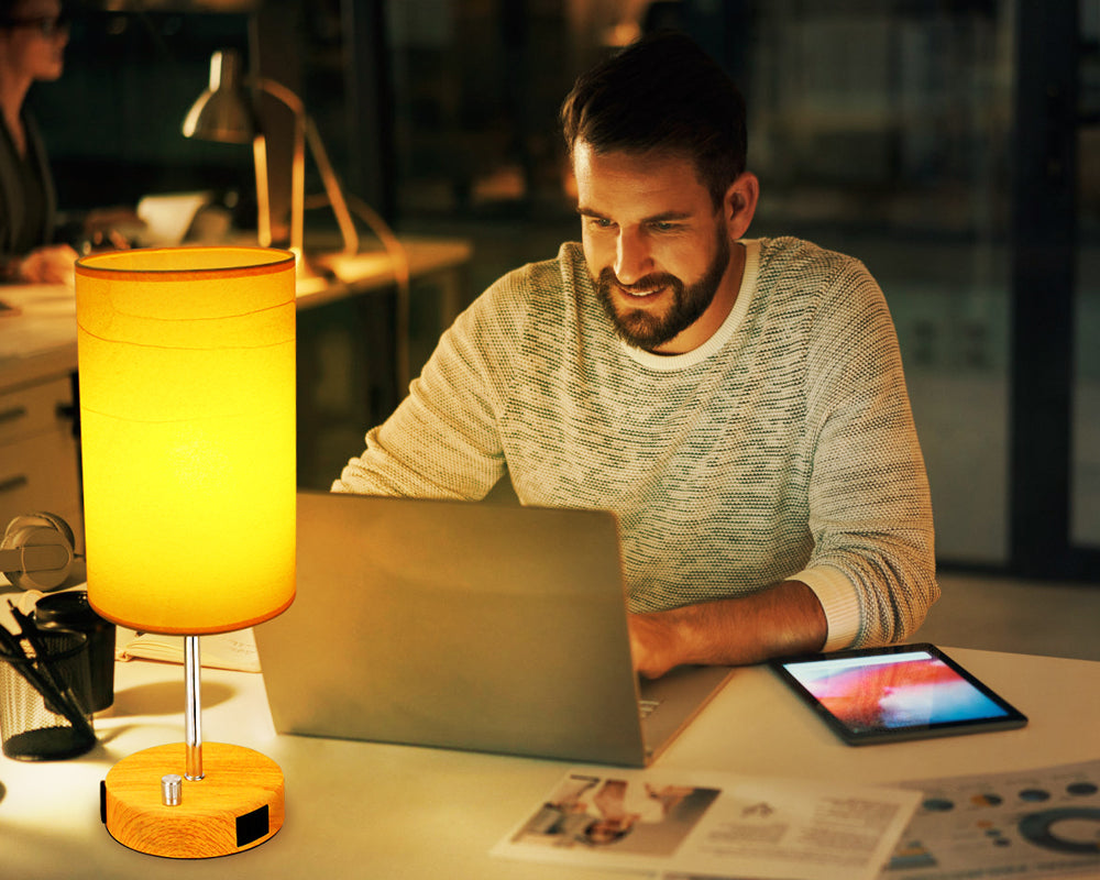 Elevate Your Workspace with Dimmable Lighting and Charging