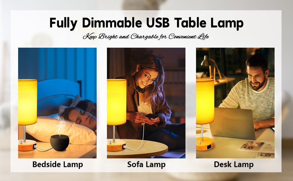 Brighten Up Your Mornings with Our Modern Touch Control Bedside Lamp #table lamp brass#bedside lamp elephant#desk lamp best