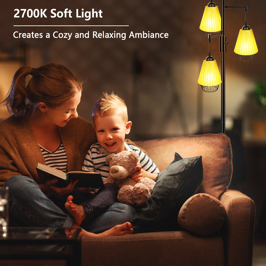 Sturdy and Reliable: Our Heavy-Duty Base and Strong Holding Pole Floor Lamp