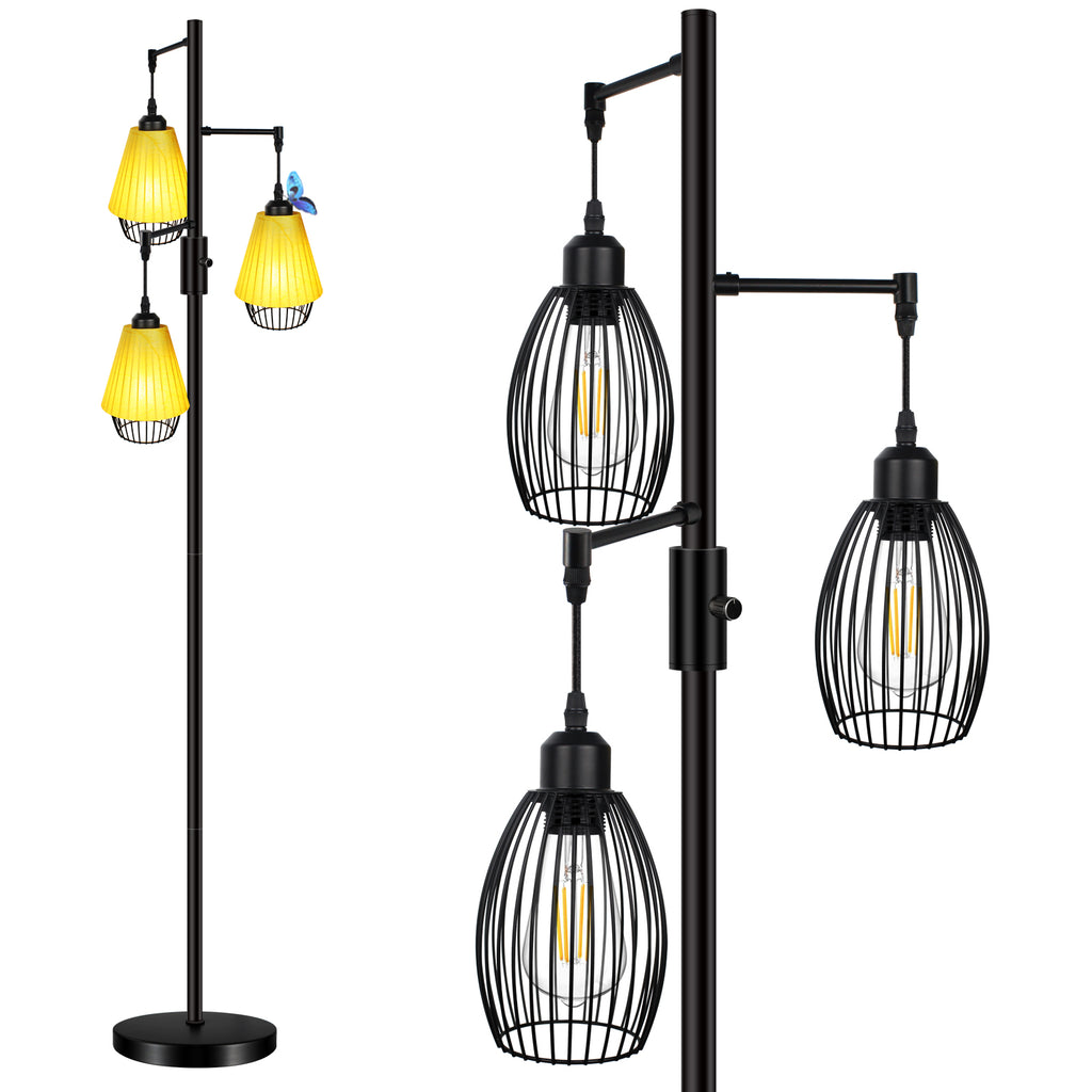 Illuminate Your Space with Our Super Bright Bulbs Included Floor Lamp#led floor lamp high lumens#led floor lamp canada#addlon led modern shelf floor lamp
