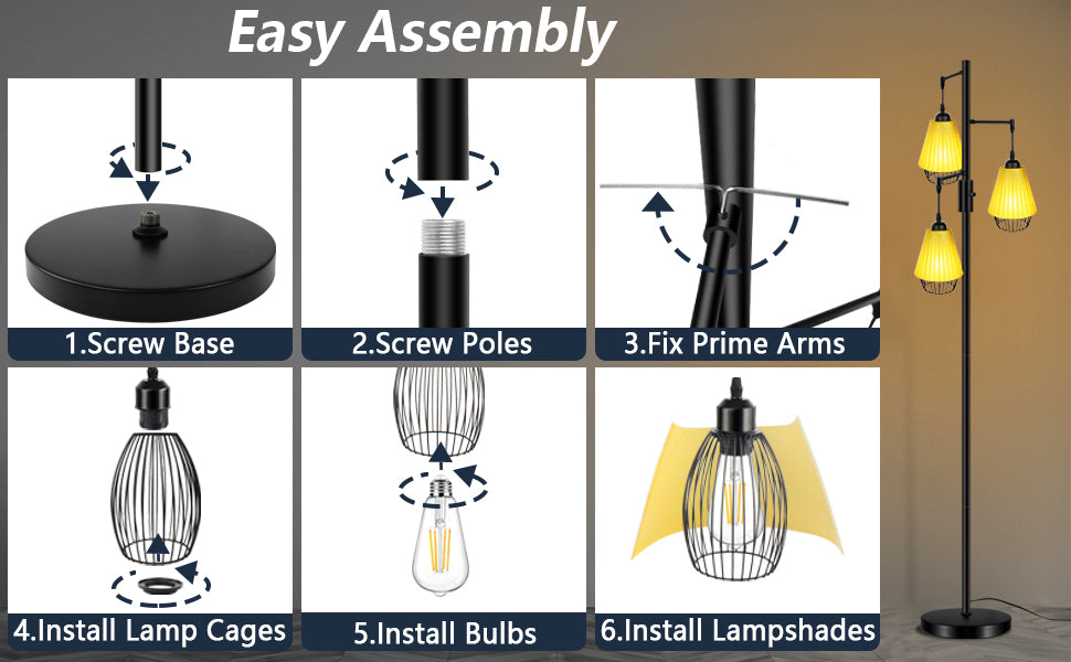 Add a Touch of Elegance to Your Space with Our Farmhouse Appearance Decor Lamp#led floor lamp kasa#chrome led floor lamp#led corner floor lamp installation
