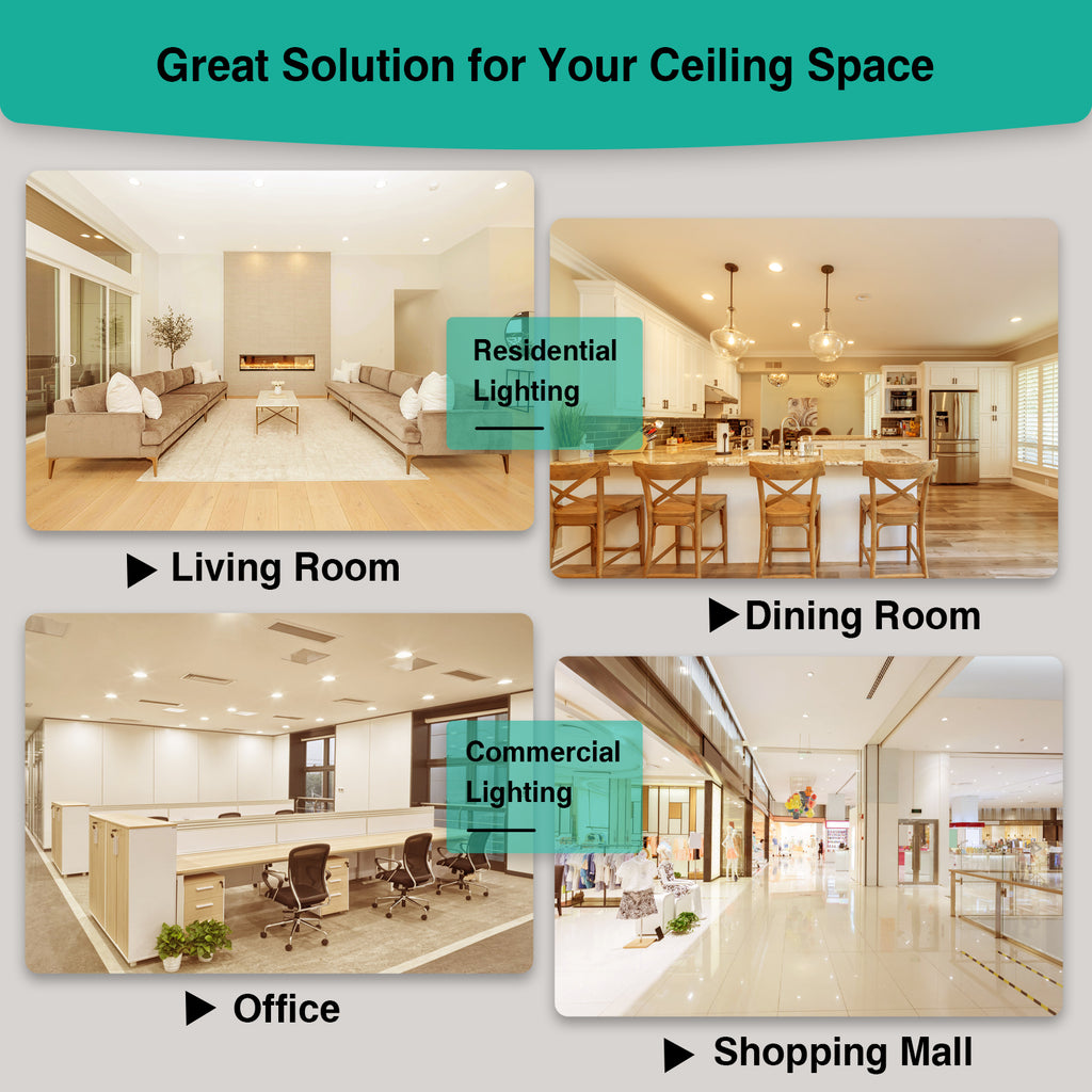 Say Goodbye to Flickering Lights with Our Deep Dimming Technology#led recessed light adapter plug#ndr electric led recessed light#flat led recessed light