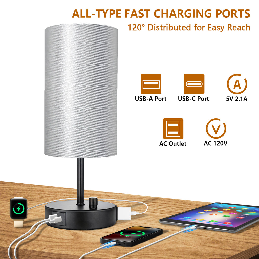 Say goodbye to dark corners with this chic and dimmable table lamp #black table lamp#black bedside lamp#black table lamps for living room
