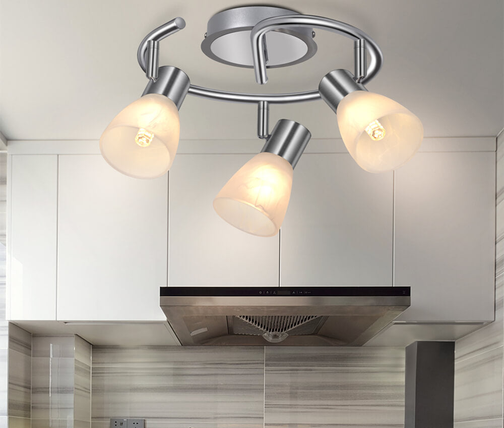 The perfect lighting solution for your kitchen - our track light with E12 socket#track light adjustable e26#track light above kitchen sink#trek light gear