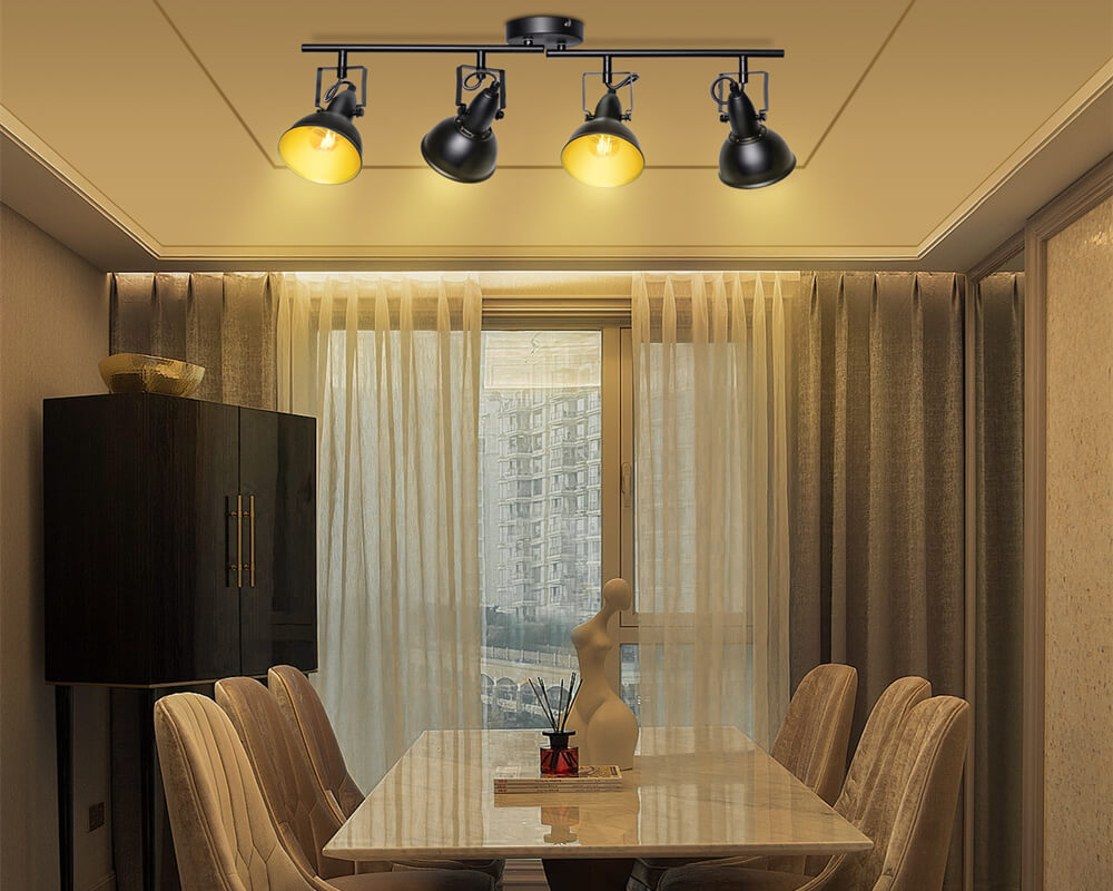 Light up your modern room with our adjustable spotlight track light#track light kitchen#track light elevation#cara sambung track light