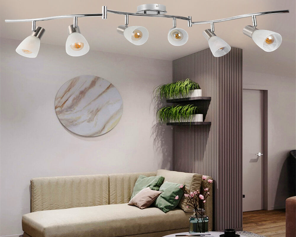 How to add a touch of elegance to your garage with our track light#track lighting f#track light coupling#allen roth 6 light flexible track light