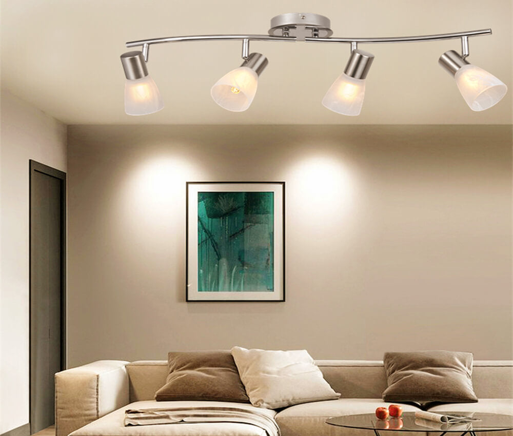 Make a statement with our elegant chrome-plated lamp frame#track light dimmable#track light bulb types#track light installation