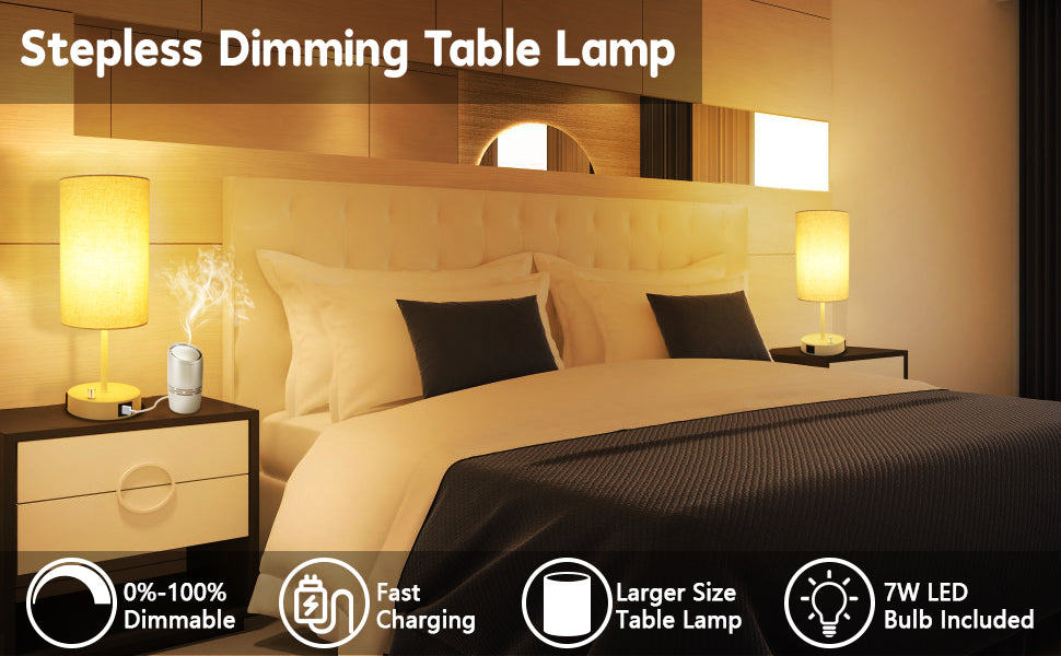 Upgrade your workspace with this modern and fully dimmable desk lamp #modern table lamp#small lamp with usb port#table lamp for bedroom