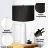 28" 3-Way Dimmable Touch Control Table Lamps Set of 2 for Living Room Bedroom Office,Bulbs Included