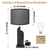 28" 3-Way Dimmable Table Lamps Set of 2 Touch Control with USB Charging Ports for Living Room Bedroom Office,Bulbs Included