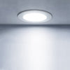 8 Pack LED Recessed Lighting 4 Inch, 1200LM 12W=150W, Ultra-Thin Can Lights with Junction Box, Retrofit Recessed Lights, Dimmable, Canless Wafer Downlight - ETL & Energy Star