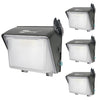 HiBay Outdoor LED Wall Pack Lights with Photocell Sensor, Commercial Security Lighting 80W 60W 40W and 5000K 4000K 3000K Selectable Dusk to Dawn Wall Light Fixtures IP65 for Garage Warehouse-4 Pack
