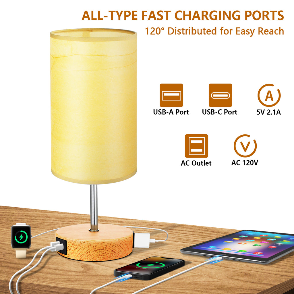 The Perfect Addition to Your Nightstand - Our Three-Way Touch Control Bedside Lamp #table lamp edison bulb#bedside lamp with clock#ezvalo desk lamp