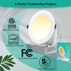 4 Pack LED Recessed Lighting 4 Inch, 1200LM 12W=150W, Ultra-Thin Can Lights with Junction Box, Retrofit Recessed Lights, Dimmable, Canless Wafer Downlight - ETL & Energy Star