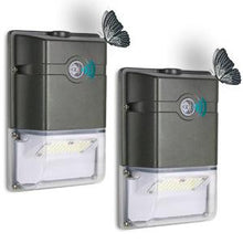 2-Pack LED Wall Pack Light with Photocell, 35W 4750 Lumens Replaces 150W -250W HPS/HID LED Porch Light, HIBAY Dusk to Dawn Outdoor Lighting 5000K 100-277V IP65 Waterproof ETL Listed
