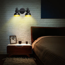 Retro Track Lighting Fixtures Black - 2-Light Ceiling Kit - Adjustable  Living Room Spotlight - (2X 4W E12 Bulbs Included)