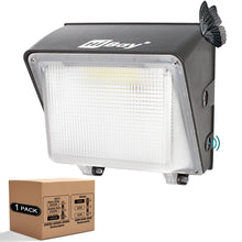 HiBay LED Wall Pack Light with Dusk to Dawn Photocell Sensor, 3 Watts 80W 60W 40W and 3 Colors 3000K 4000K 5000K Selectable, IP65 Outdoor Wall Lights Security Lighting-Trump Card for Contractor